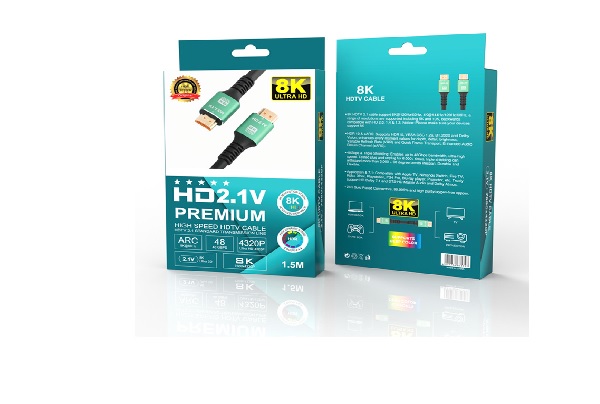 Cable HDMI 5m (2.1) Premium HDTV 8K